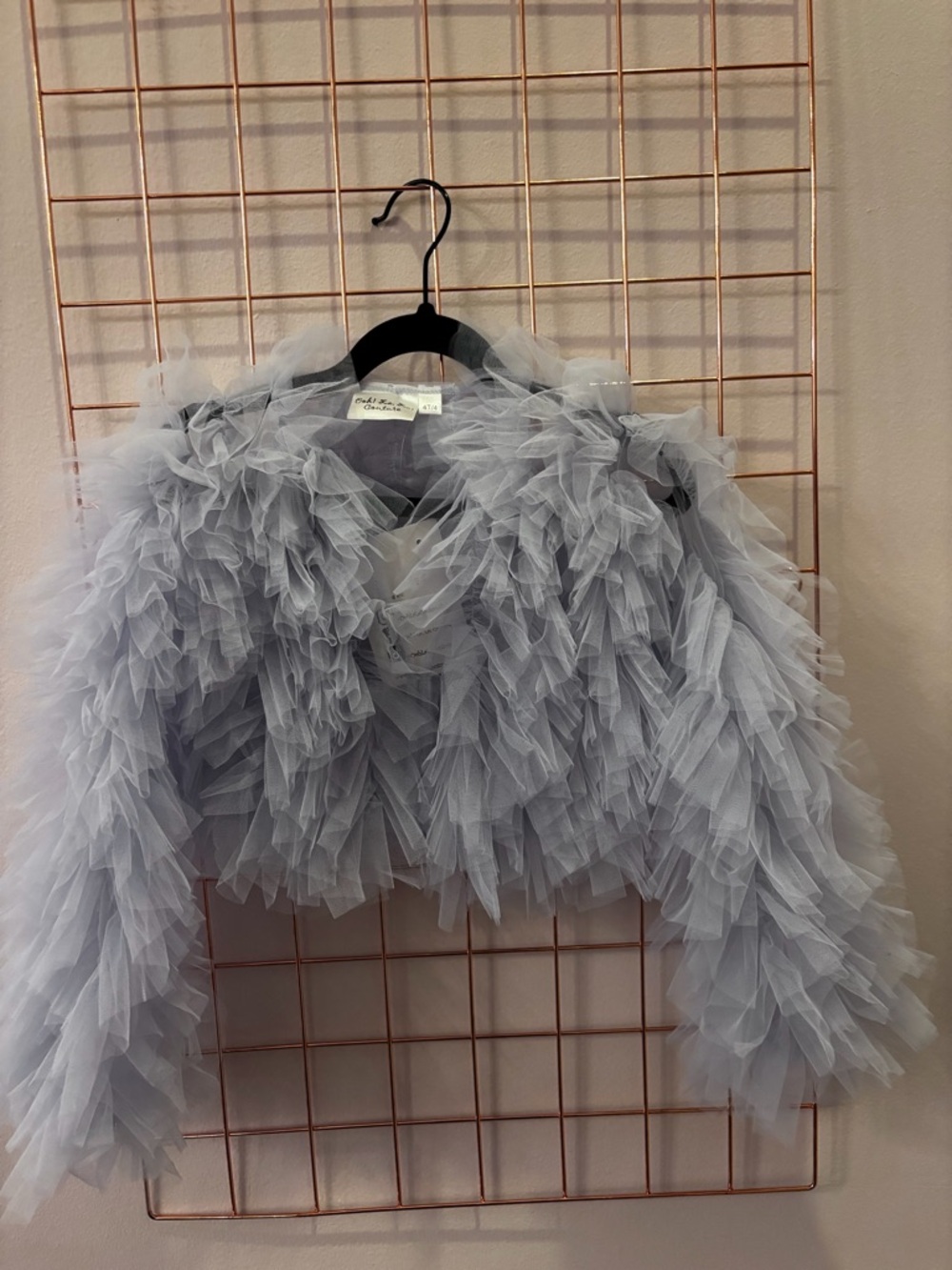 Ooh! La, La! Couture Light Blue Layered Tulle Jacket
